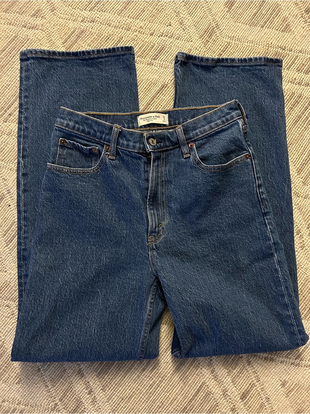 Abercrombie & Fitch Dark Indigo High-Rise Women's Jeans